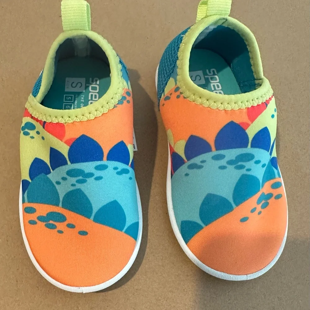 Speedo Kids Water Shoes - Orange and Blue